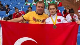 Özel sporcu Muhsine Gezer dünya şampiyonu