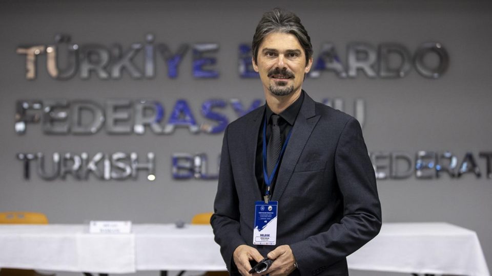 Bilardo Federasyonunda Ersan Ercan yeniden başkan seçildi