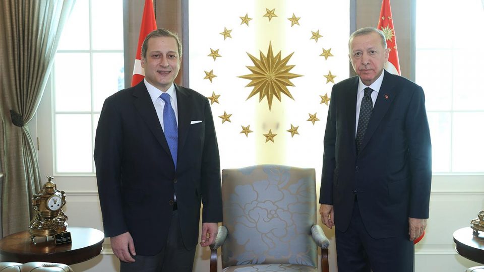 Cumhurbaşkanı Erdoğan Burak Elmas’ı kabul etti