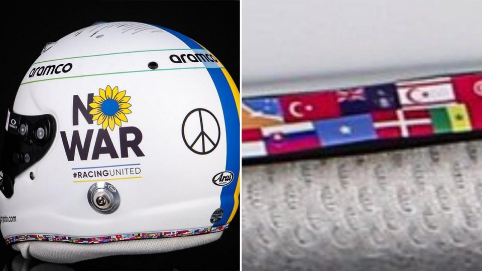 Sebastian Vettel’in yeni kaskında KKTC bayrağı da bulunuyor