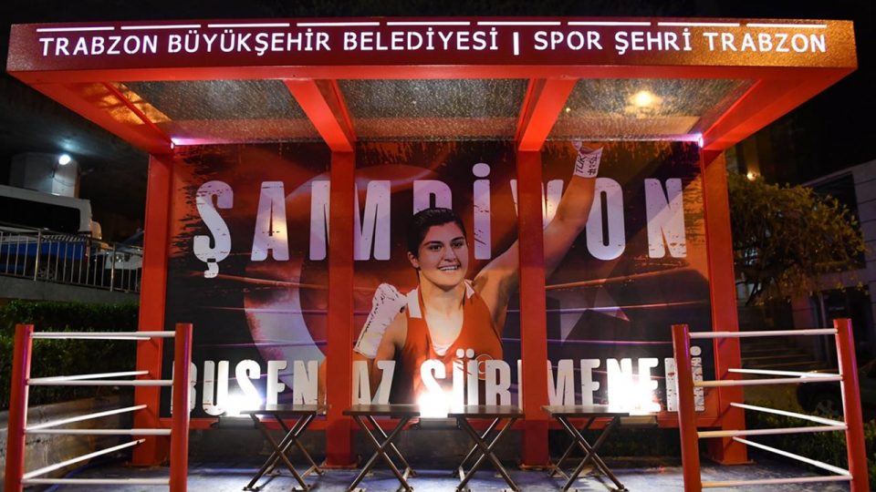 Trabzon’da spor temalı durak çalışması
