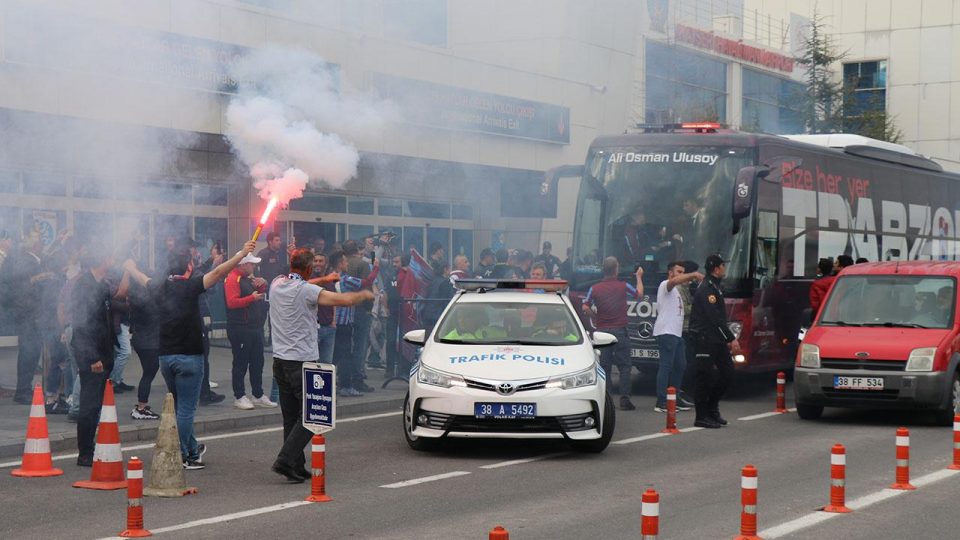 Trabzonspor kafilesi Kayseri’de