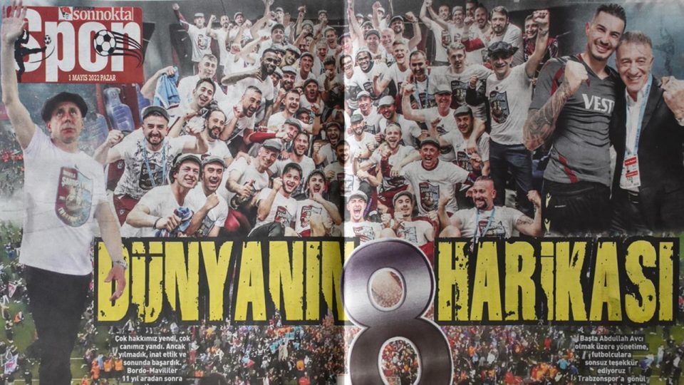 Trabzonspor’un şampiyonluğunun yerel basında yankıları