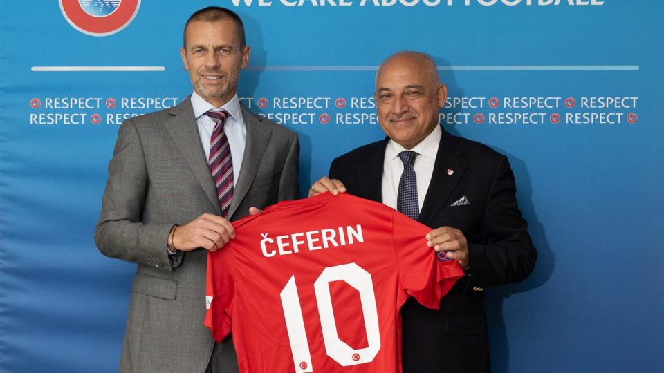 TFF Başkanı Büyükekşi’den UEFA Başkanı Ceferin’e ziyaret