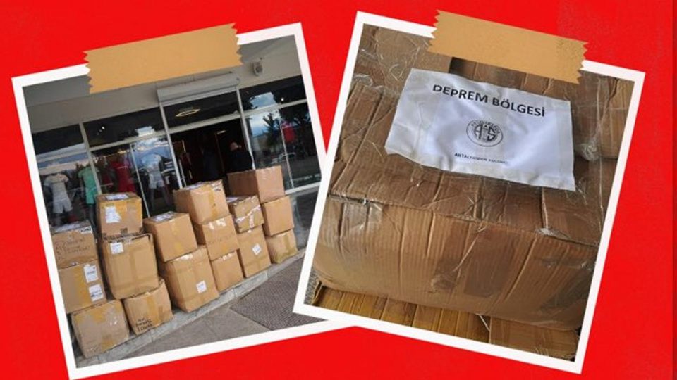 Antalyaspor tüm kışlık ürünlerini depremzedelere gönderecek