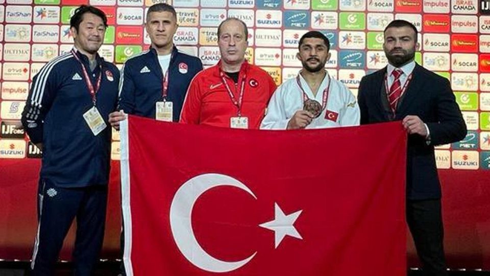 Milli judocu Salih Yıldız İsrail’de bronz madalya kazandı